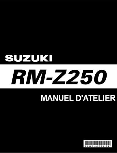 Manuel d'atelier Suzuki 250 RMZ 2009 2014 français 