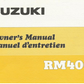 Manuel d'entretien Suzuki RM 400 78 { Docautomoto