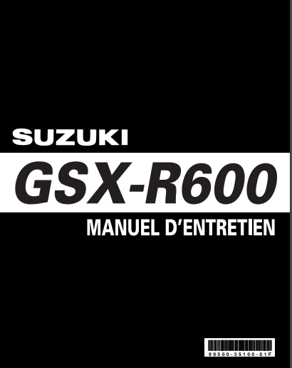Manuel d'atelier Suzuki 600 GSXR 2006 Docautomoto