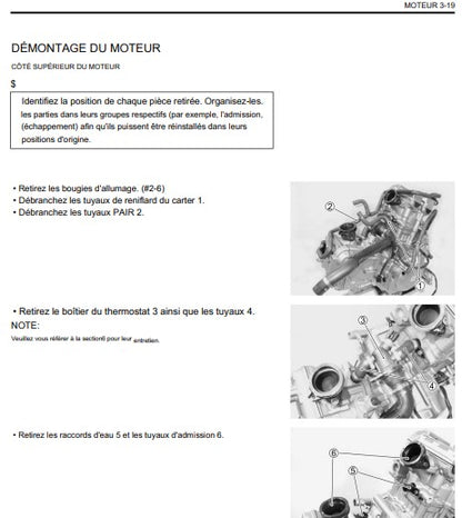 Manuel d'atelier Suzuki 650 VStrom 2004 français Docautomoto