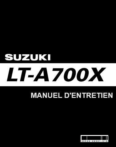 Manuel d'atelier Suzuki king Quad 700 2003 français { {{ Docautomoto }}