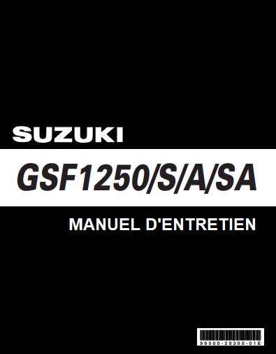 manuel d'atelier Suzuki 1250 Bandit 2007 en français { {{ Docautomoto }}