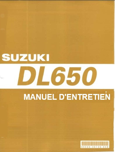 Manuel d'atelier Suzuki DL 650 V-Storm 2009 français { {{ Docautomoto }}