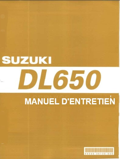 Manuel d'atelier Suzuki DL 650 V-Storm 2009 français { Docautomoto