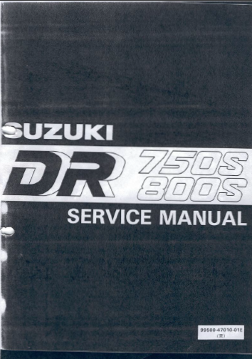 Manuels d'atelier Suzuki 750 et 800 DR en français { {{ Docautomoto }}