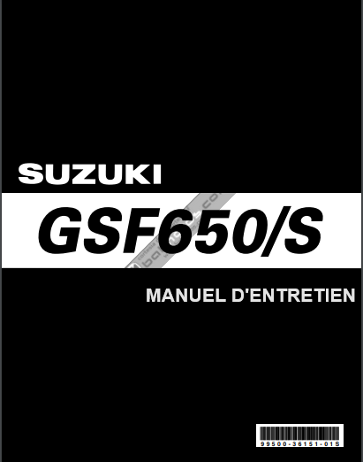 Manuel d'atelier Suzuki GSF 650 Bandit pdf français 2005 { {{ Docautomoto }}