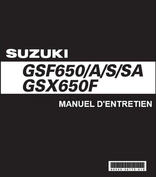 Manuel d'atelier Suzuki GSF650 2007 pdf français Docautomoto