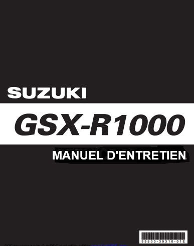 Manuel d'atelier Suzuki GSXR 1000 2007 français { {{ Docautomoto }}