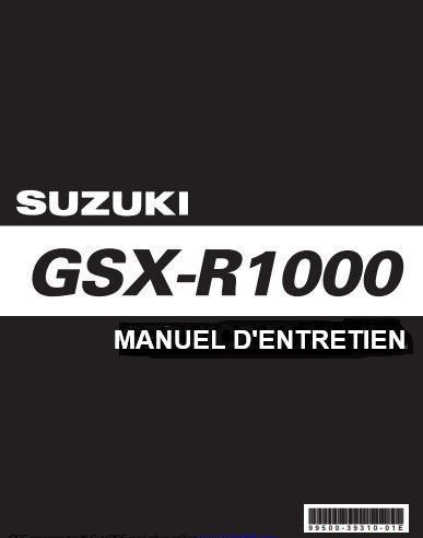 Manuel d'atelier Suzuki GSXR 1000 2007 français { Docautomoto
