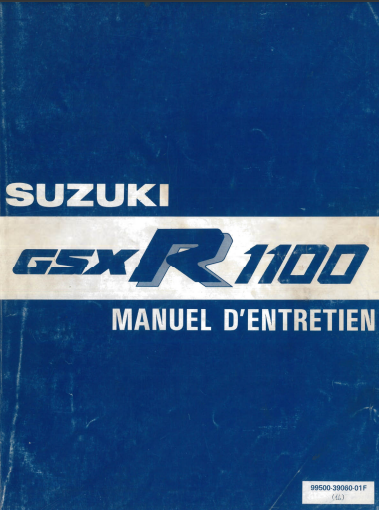 manuel d'atelier Suzuki GSXR 1100 1986 Docautomoto