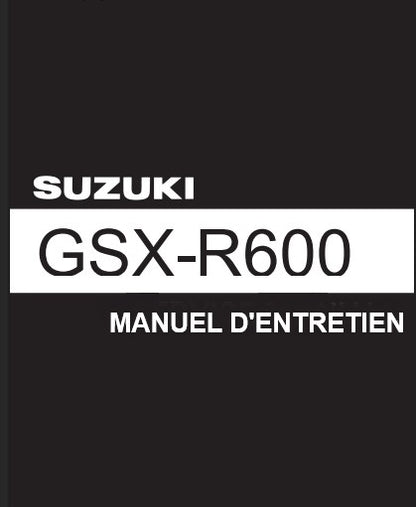 Manuel d'atelier Suzuki 600 GSXR 2008 français { {{ Docautomoto }}
