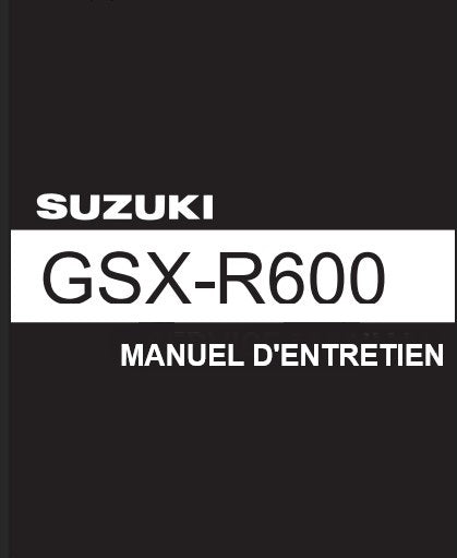 Manuel d'atelier Suzuki 600 GSXR 2008 français { {{ Docautomoto }}