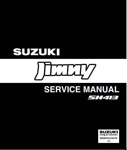 Manuels d'atelier Suzuki Jimny SN413 2002 { {{ Docautomoto }}