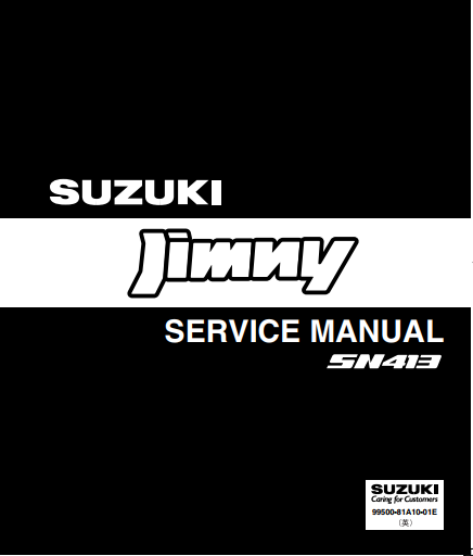 Manuels d'atelier Suzuki Jimny SN413 2002 { Docautomoto