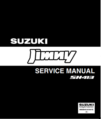Manuels d'atelier Suzuki Jimny SN413 2002 { {{ Docautomoto }}