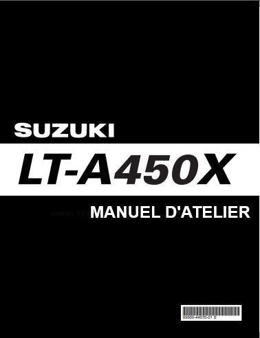 Manuel d'atelier Suzuki 450 LTR 2007 français Docautomoto