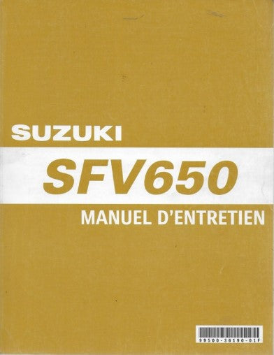 manuel d'atelier Suzuki SFV 650 Gladius 2009 Français { Docautomoto
