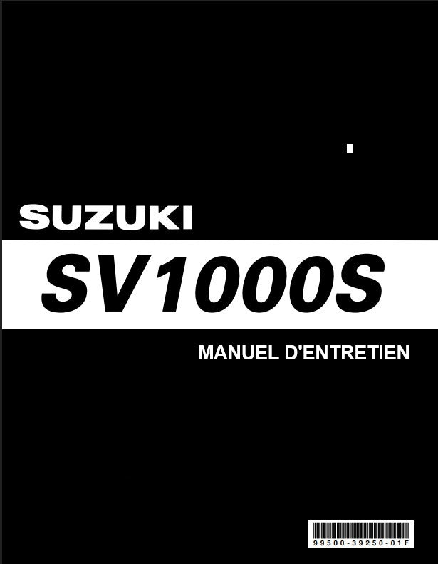 Manuel d'atelier Suzuki SV1000S 2003 français