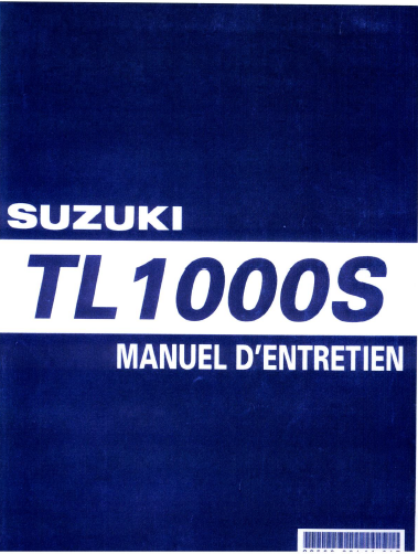 Manuel d’atelier Suzuki TL 1000 S 97 à 2001 français { Docautomoto