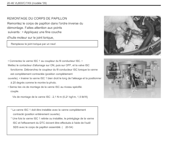 Manuel d'atelier Suzuki VL 800 2002 2012 français { {{ Docautomoto }}