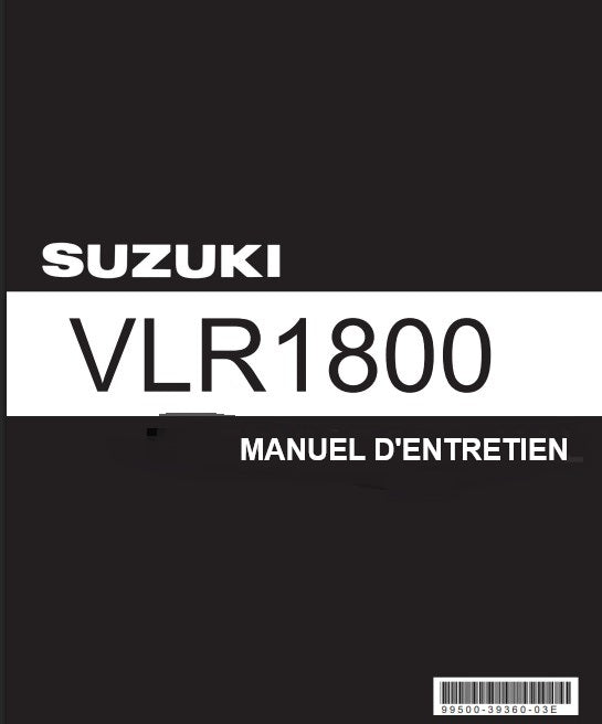 Manuel d'atelier Suzuki VLR 1800 2008 français Docautomoto