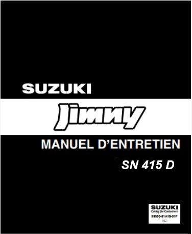 Manuel d'atelier Suzuki Jimny SN 415 Diesel 2006 pdf en français Docautomoto