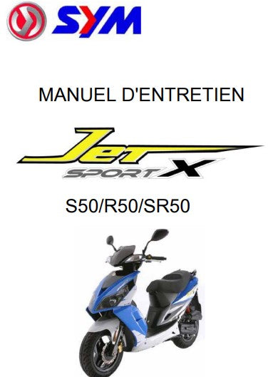 Manuel d'atelier SYM 50 Jet Sport français Docautomoto