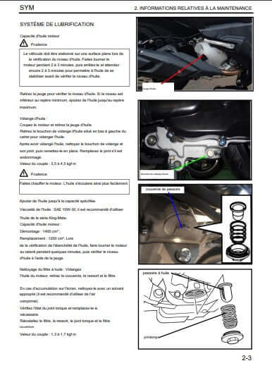Manuel d'atelier Sym 300 Joyride E5 2021 français Docautomoto