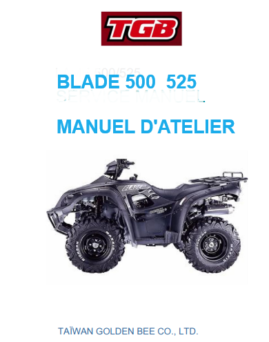 Manuel d'atelier TGB Blade 500 525 français { Docautomoto