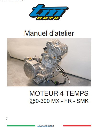 Manuel d'atelier TM Moto 250 300 4 temps 2025 français { {{ Docautomoto }}
