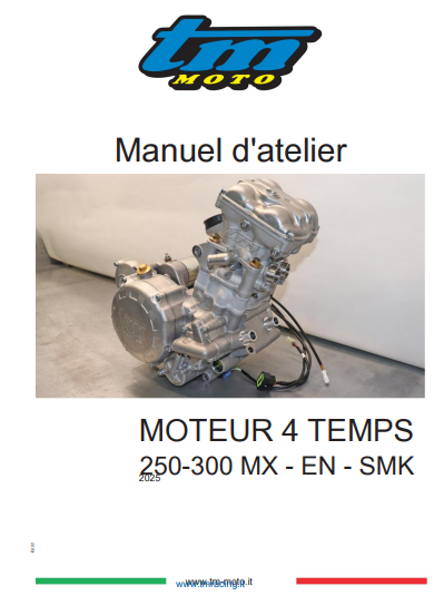 Manuel d'atelier TM 250 300 4temps 2025 français
