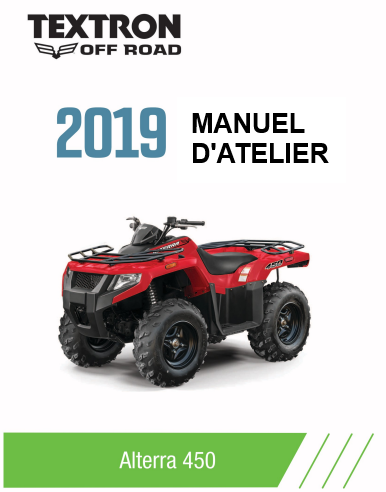 Manuel d'atelier Tektron Artic Cat Alterra 450 2019 français Docautomoto