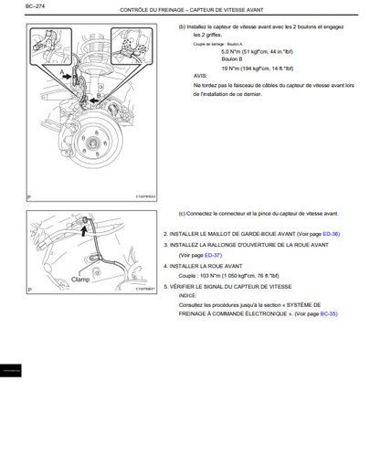 Manuel d'atelier Toyota Camry Hybride 2007 français