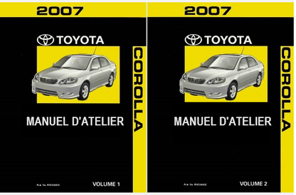 Manuel d'atelier Toyota Corolla 2007 { {{ Docautomoto }}