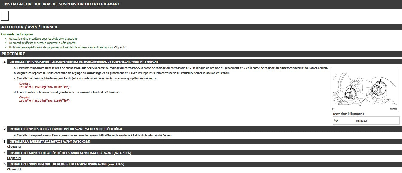 manuel d'atelier Toyota land Cruiser Prado 150 français Docautomoto