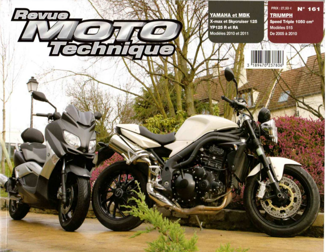 Manuel de réparation Triumph Speed Triple 1050 2005 2010 { {{ Docautomoto }}