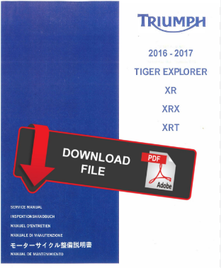 Manuel d'atelier Triumph 1200 Tiger Explorer 2016 français { Docautomoto