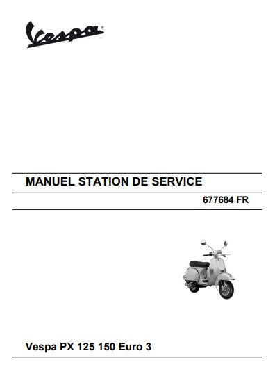Manuel d'atelier Vespa 125 PX 2012 français Docautomoto