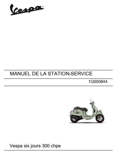 Manuel d'atelier Vespa 300 Six Jours 2021 E5 français { {{ Docautomoto }}