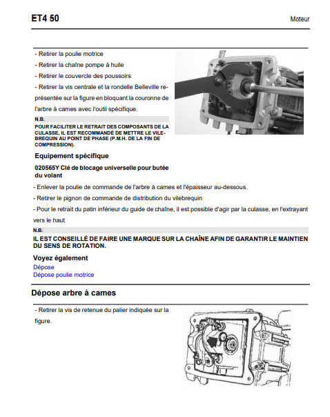 Manuel d'atelier Vespa 50 ET4 2007 français Docautomoto