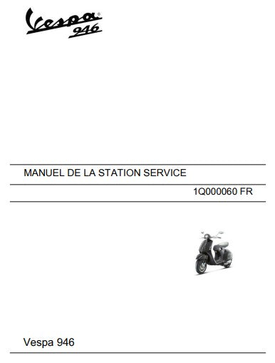 manuel d'atelier Vespa 946 2014 français { {{ Docautomoto }}
