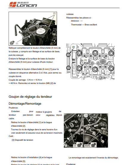 Manuel d'atelier Voge 625 2024 2025 français