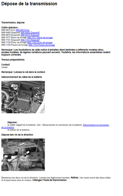 Manuel d'atelier Volvo V50 2010 français