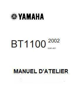 Manuel d'atelier Yamaha Bulldog BT 1100 2002 français { Docautomoto