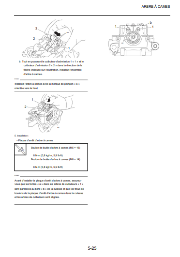 Manuel d'atelier Yamaha 125 XSR 2021 français