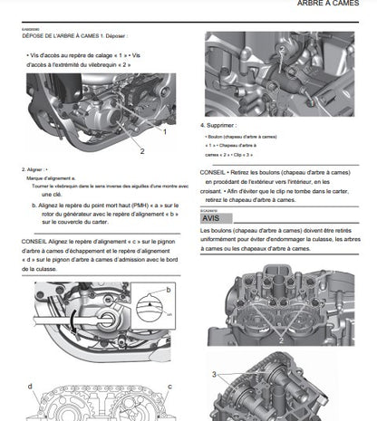 manuel d'atelier Yamaha 250 YZF 2020 { {{ Docautomoto }}