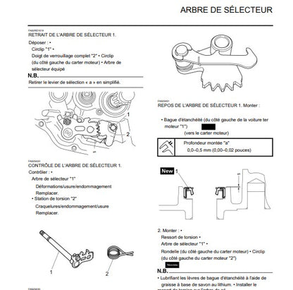 manuel d'atelier Yamaha 400 SR 2014 français { {{ Docautomoto }}