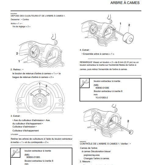 Manuel d'atelier Yamaha Cygnus 125 2018 français Docautomoto