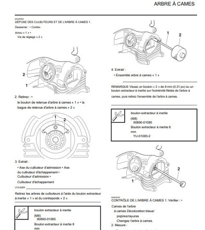 Manuel d'atelier Yamaha Cygnus 125 2018 français Docautomoto