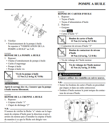 Manuel d'atelier Yamaha FZ6 2007 { {{ Docautomoto }}